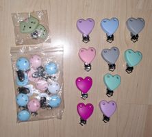Bastelmaterial Silikonclip`s und Kleine Holzclips